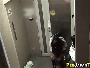 japanese teens urinating